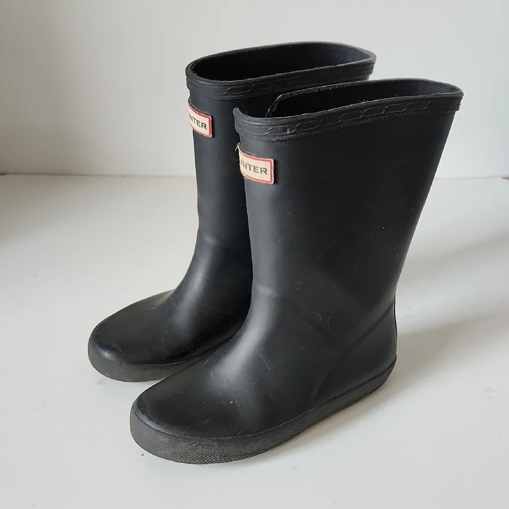 HUNTER | Kids First Classic Rain Boots black Sz 12